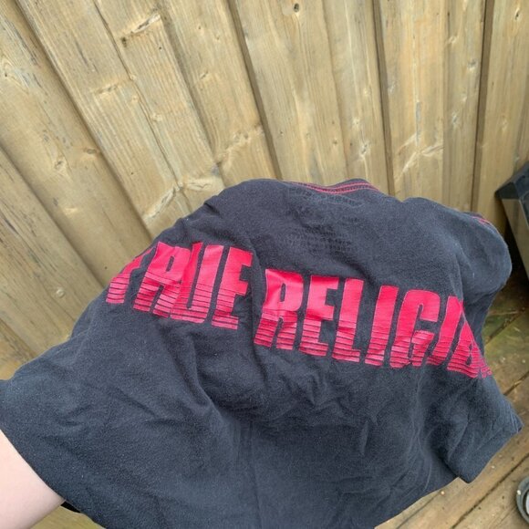 True Religion BIG LOGO T Shirt Large - Picture 2 of 3